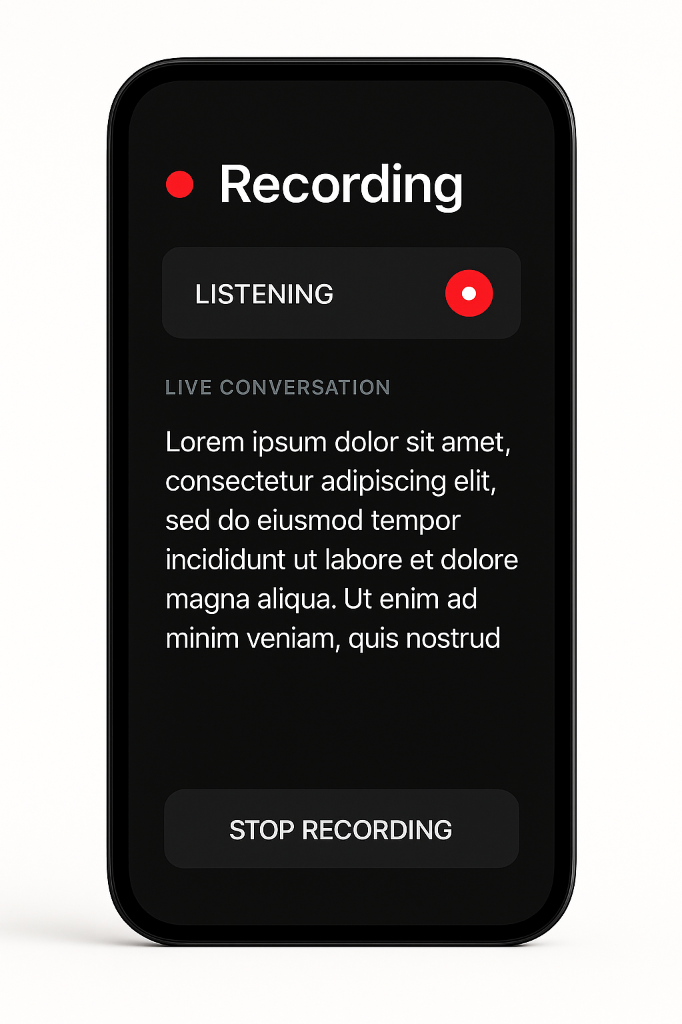 Recording UI
